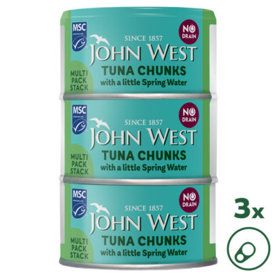 No Drain Tuna Chunks with a Little Spring Water MSC 3x100g thumbnail 2