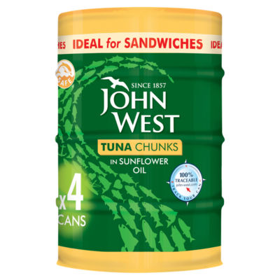 Tuna Chunks in Sunflower Oil 4 x 132g thumbnail 2