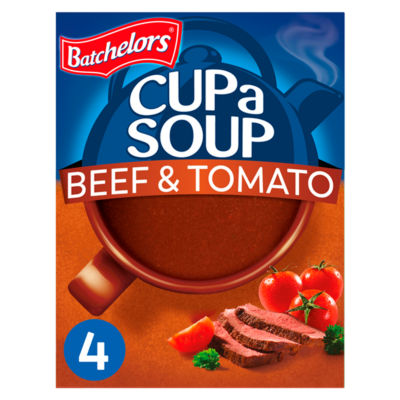 Cup a Soup Beef & Tomato 4 Instant Soup Sachets 88g thumbnail 3