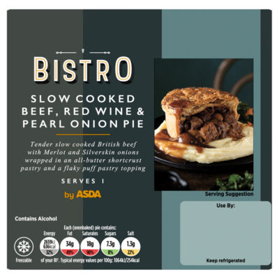 Slow Cooked Beef, Red Wine & Pearl Onion Pie 250g thumbnail 2