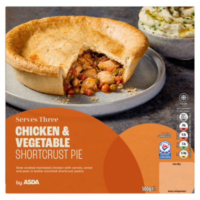 Chicken & Vegetable Shortcrust Pie 500g thumbnail 2