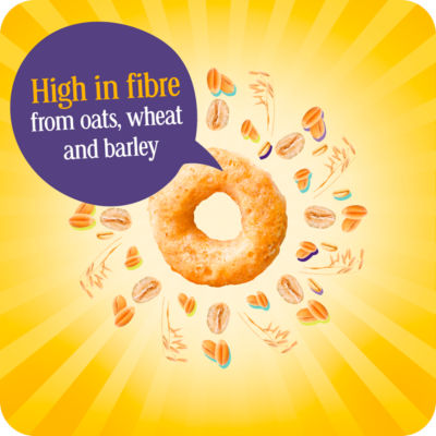 Nestlé  Honey Multigrain Hoop Breakfast Cereal 370g thumbnail 4