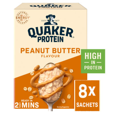 Oats High Protein Peanut Butter Porridge Sachets 8x43g thumbnail 2