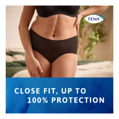 Silhouette Incontinence Pants Black L 8 Pack thumbnail 3