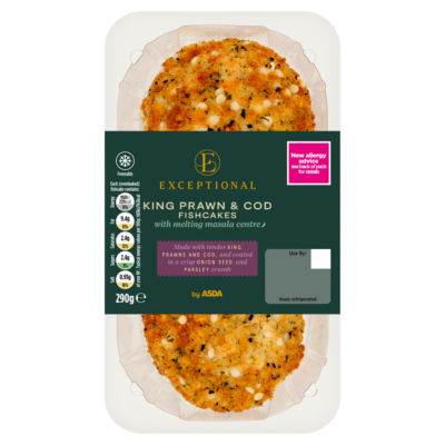 Exceptional by ASDA King Prawn & Cod Fishcakes 290g