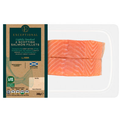 by Exceptional Lightly Smoked 2 Scottish Salmon Fillets 240g thumbnail 2