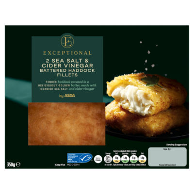 2 Sea Salt & Cider Vinegar Battered Haddock Fillets 350g thumbnail 2