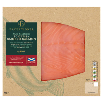 Exceptional by  Rich & Intense Scottish Smoked Salmon 100g thumbnail 2