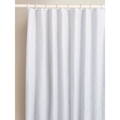 Grey Diamond PEVA Shower Curtain