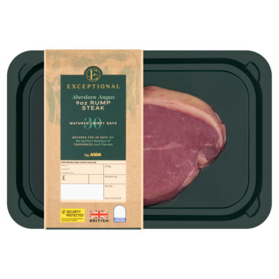 Exceptional by ASDA Aberdeen Angus 9oz Rump Steak