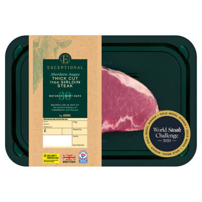 Exceptional by Aberdeen Angus Thick Cut 11oz Sirloin Steak