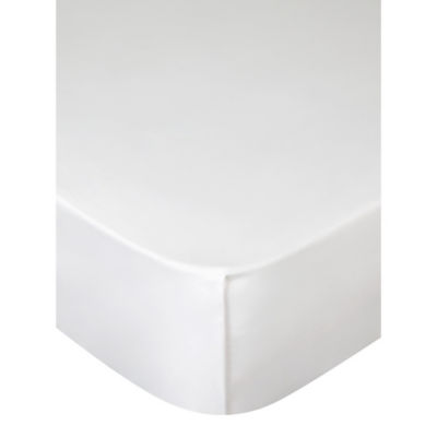 White Luxuriously True Grip Soft 100% Cotton 300 Thread Count Flat Sheet - Double thumbnail 2