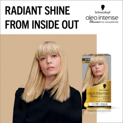Oleo Intense Permanent Oil Colour 9-10 Bright Blonde Hair Dye thumbnail 3