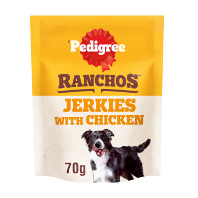PEDIGREE® RANCHOS™ Originals Jerkies Dog Chew Treat Chicken Flavour 70g thumbnail 2
