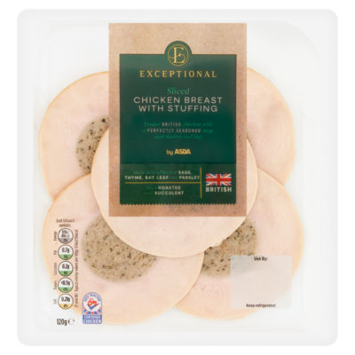 Exceptional by ASDA Sliced Chicken Breast with Stuffing 120g