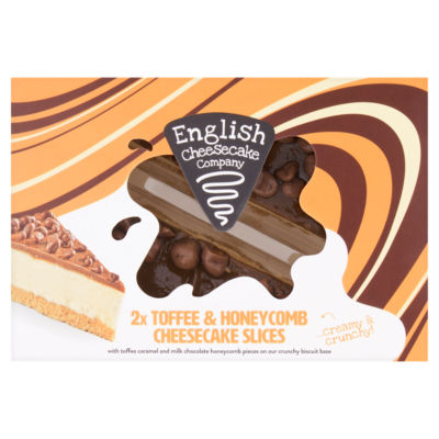 2 Toffee & Honeycomb Cheesecake Slices 214g