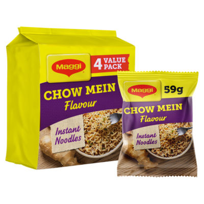 Instant Noodles Chow Mein Flavour 4 x 59.2g thumbnail 2