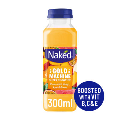 Naked Gold Machine Super Smoothie Passion Fruit, Mango & Guava 300ml