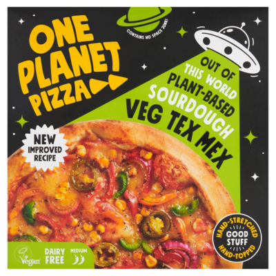 One Planet Pizza Sourdough Tex Mex Plant-Based Pizza 360g