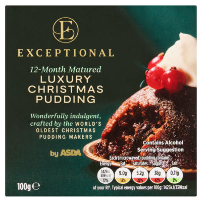 Luxury Christmas Pudding 100g