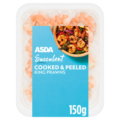 ASDA Succulent Cooked & Peeled King Prawns 150g