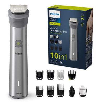 Philips Series 5000 Multigroom, 10-in-1, Trimmer for Face, Head, and Body-MG5920/15