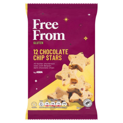 Free From by  12 Chocolate Chip Stars 75g