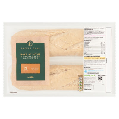 Bake at Home Stonebaked Baguettes 2 x 125g (250g) thumbnail 2