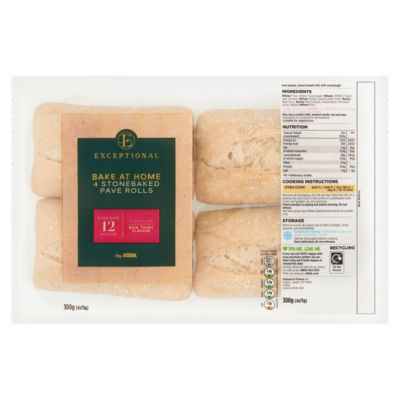 Stonebaked Pave Rolls 4 x 75g (300g) thumbnail 2