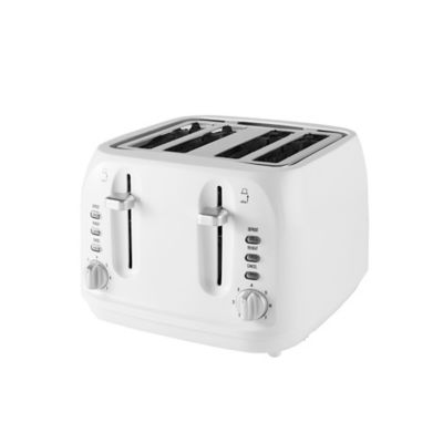 White 4-Slice Toaster thumbnail 2