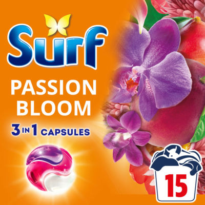 3 in 1 Passion Bloom Laundry Washing Detergent Capsules 15 washes thumbnail 2