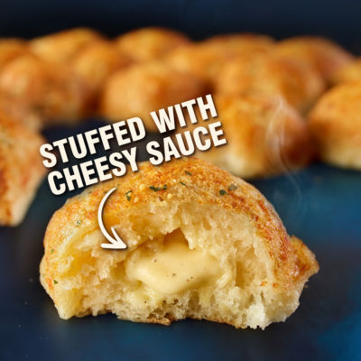 19 Ultimate Tear 'N Share Cheesy Dough Balls Stuffed with Cheesy Sauce 480g thumbnail 3