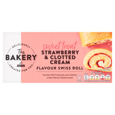 Strawberry & Clotted Cream Flavour Swiss Roll thumbnail 2