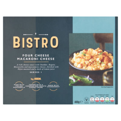 Bistro by ASDA Four Cheese Macaroni Cheese 400g
