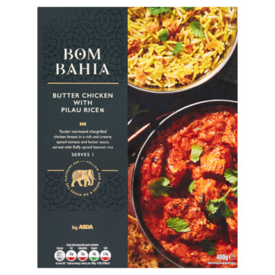 Bom Bahia by ASDA Butter Chicken with Pilau Rice 400g