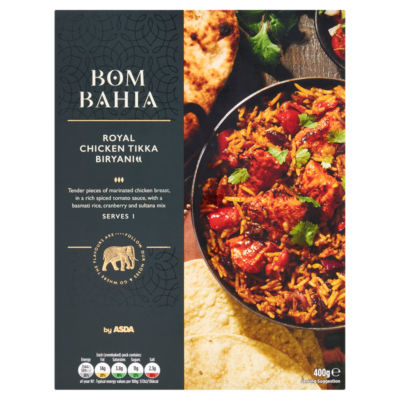 Bom Bahia Royal Chicken Tikka Biryani 400g thumbnail 2