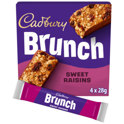 Brunch Oats Raisin Chocolate Cereal Bars, 4 Pack Multipack 112g (4 x 28g) thumbnail 2