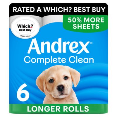 Complete Clean Toilet Tissue 6 MEGA Rolls 50% More sheets thumbnail 2
