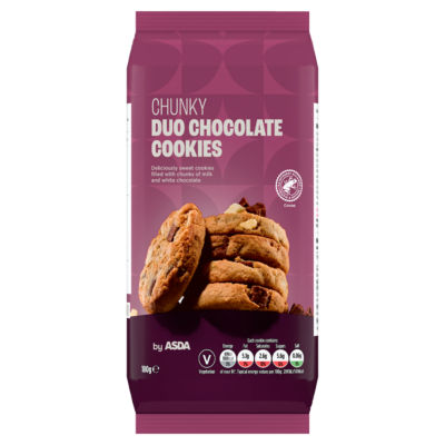 Chunky Duo Chocolate Cookies 180g thumbnail 2