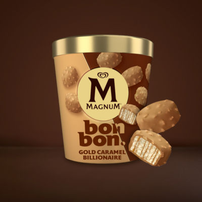 Bonbon Gold Caramel Billionaire Ice Cream Frozen Snack 12x 17 ml (204 ml) thumbnail 4