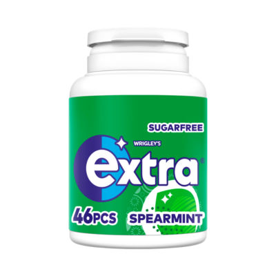Extra Spearmint Sugarfree Chewing Gum Bottle