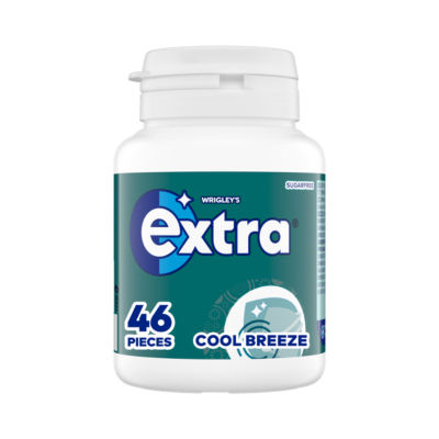 Extra Cool Breeze Sugarfree Chewing Gum Bottle