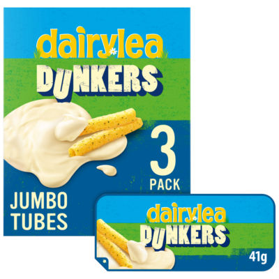 Dunkers Jumbo Tubes Cheese Snack 3 pack Multipack (3 x 41g) 123 g