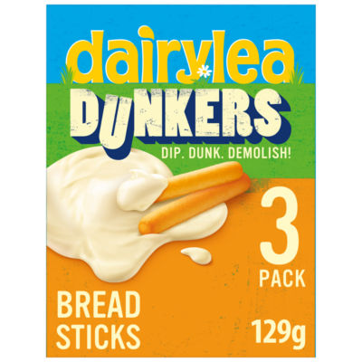 Dunkers Breadsticks Cheese Snack 3 pack Multipack (3 x 43g) 129 g thumbnail 2