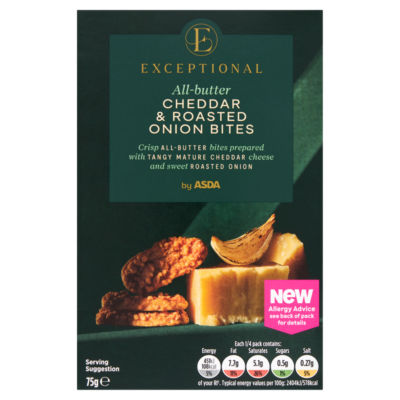 Exceptional by  All-Butter Cheddar & Roasted Onion Bites 75g thumbnail 2