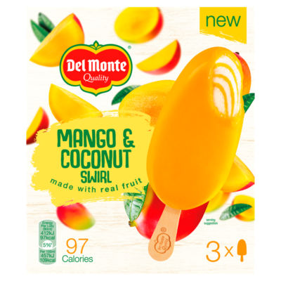 Del Monte Mango and Coconut Ice Cream Stick