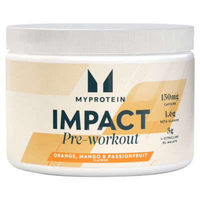 Impact Pre-Workout Orange, Mango & Passionfruit Flavour 150g thumbnail 2