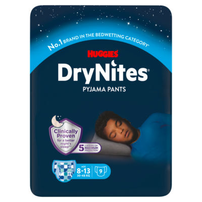 DryNites Bedwetting Pyjama Nappy Pants Boy - Age 8-13 - 9 pants thumbnail 2