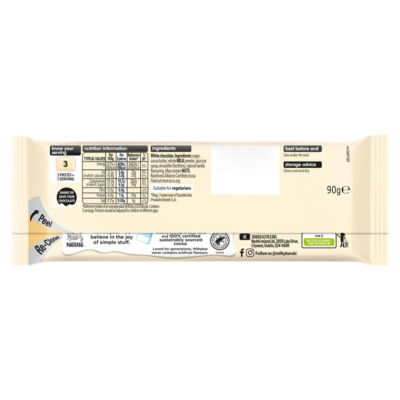 White Chocolate Sharing Bar 90g thumbnail 4