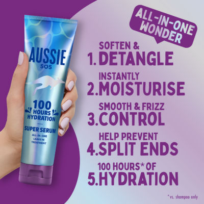 SOS Super Serum Leave In Treatment 160ml For Dry Hair. 100 Hours of Hydration thumbnail 3